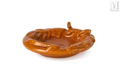 BAYA (Fatma Haddad Mahiedinne) (Algérie, 1931-1998)-Assiette aux palmes et animaux, circa 1948-img1