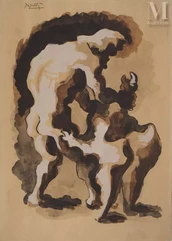 Jacques LIPCHITZ-"Le combat, 1940 "-img1