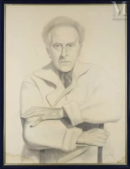 André QUELLIER (1925-2010)-Portrait de Jean Cocteau-img1