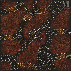 Gracie Morton Ngale Pwerle (c. 1956 - )-Bush Plum, 2021-img1