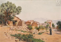 Eugène DESHAYES (Alger 1862 - 1939)-Paysage de Kabylie-img1