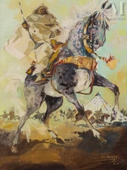 Jean Gaston MANTEL (Amiens 1914 - Marseille 1995)-Cavalier-img1