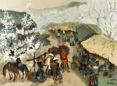 DO XUAN DOAN (1937-2015)-"Vue de village", 1990-img1