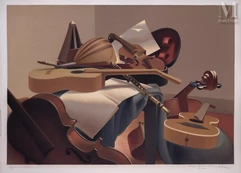 Georges ROHNER (1913-2000)-Violons et guitares-img1