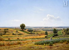 Jean-Ferdinand MONCHABLON (1855-1904)-Champs près de Fresne en Haute-Marne-img1