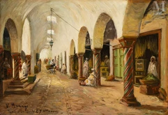 Vincent MANAGO (Toulon,1880 - Paris,1936)-Le souk El Attarine-img1