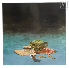 Ⓗ BUI HUU HUNG (né en 1957)-"Nature morte"-img1