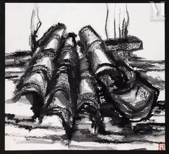 Ecole du XXème siècle-Dessin à l'encre de Chine sur papier-img1