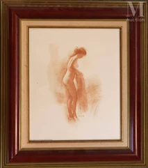 D'après Paul BELMONDO (1898-1982)-Femme au jupon-img1