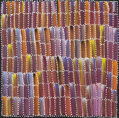 Jeannie Mills Pwerle (1965 - )-Bush Yam Dreaming-img1