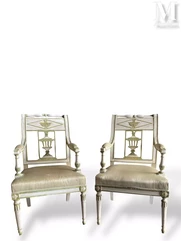 Paire de fauteuils d'époque Directoire--img1