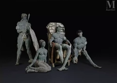 Ousmane SOW (né en 1935)-Zoulous, 1990-img1