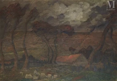 Valentine PEPE  (Active de 1896-1931 aux Salons)-Avant l'orage-img1
