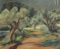 Abram Adolphe MILICH (Tyszowce 1884 - Lugano 1964)-Paysage-img1