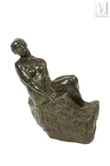 Raoul LAMOURDEDIEU (1877-1953)-Nu de femme assise-img1