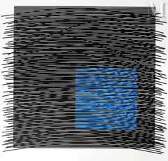 Jesus Rafael SOTO (1923 - 2005)-Carré virtuel bleu à droite, 1981-img1